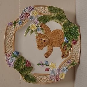 Boyd's Bear 2004 Spring Flowers Platter